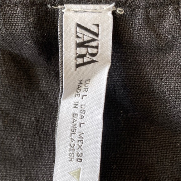 Zara Brown Stylish Linen Halter Top - Picture 5 of 6